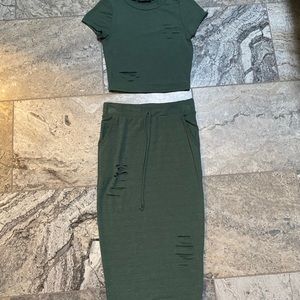 Fashion Nova Top & Skirt Set